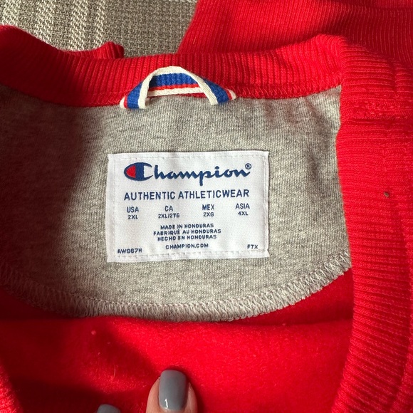 Champion Bold Red sweatpants/swestshirt Set - Picture 4 of 7